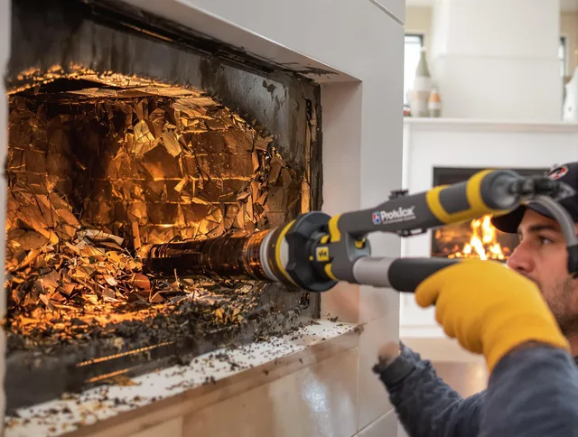 Professional chimney cleaning by Glastonbury Chimney Sweep in Glastonbury, CT