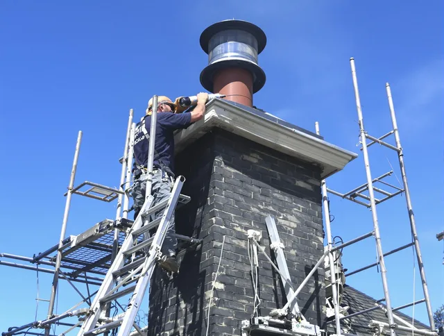 Sturdy chimney crown finished by Glastonbury Chimney Sweep in Glastonbury, CT