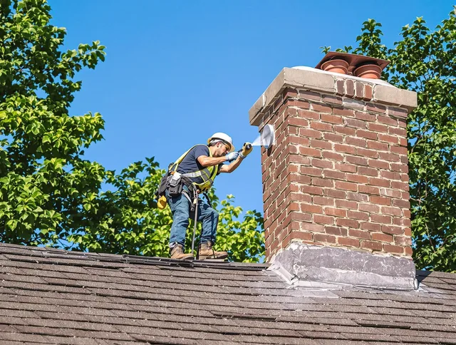 Glastonbury Chimney Sweep performing an inspection with advanced tools in Glastonbury, CT