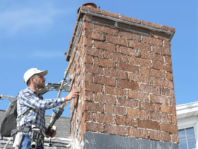 Brickwork for a chimney rebuild by Glastonbury Chimney Sweep in Glastonbury, CT
