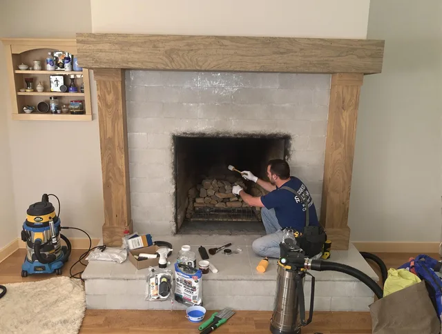 Detailed creosote removal process by Glastonbury Chimney Sweep in Glastonbury, CT