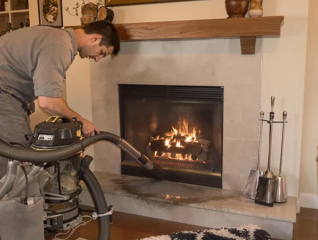 Routine fireplace upkeep by Glastonbury Chimney Sweep in Glastonbury, CT