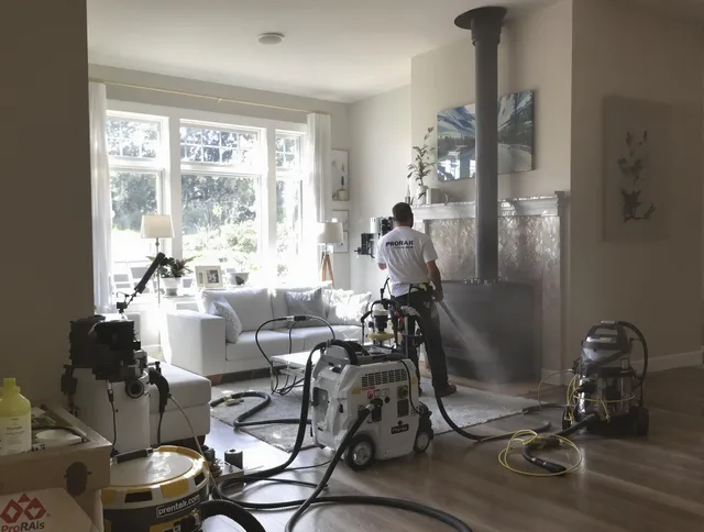 Soot removal service by Glastonbury Chimney Sweep for a fireplace in Glastonbury, CT