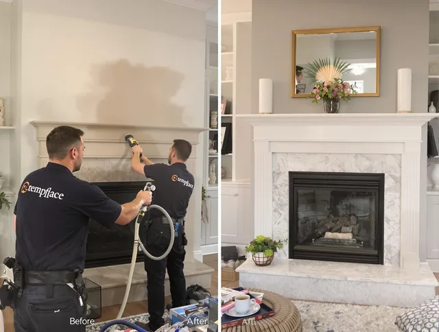 Professional soot removal by Glastonbury Chimney Sweep team in Glastonbury, CT
